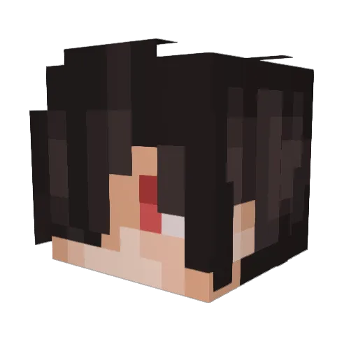 yTsuuki Minecraft avatar head, 3D render