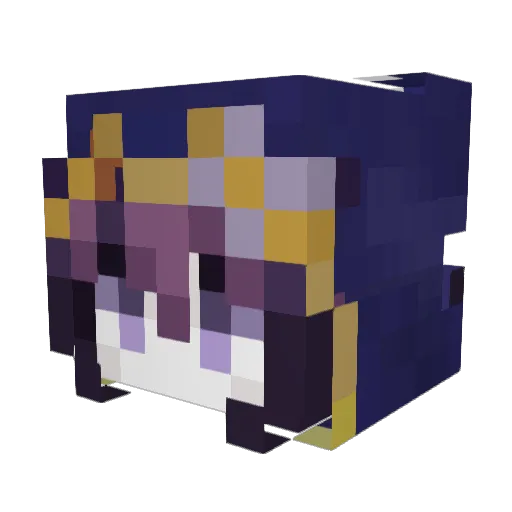 yUnqch1 Minecraft avatar head, 3D render