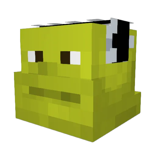 yUuGgi Minecraft avatar head, 3D render