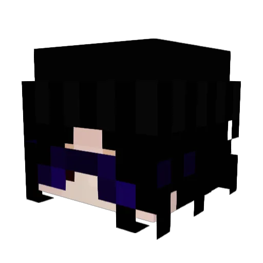 yWelk Minecraft avatar head, 3D render