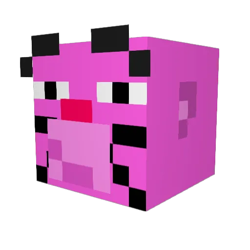 yYoutooz Minecraft avatar head, 3D render