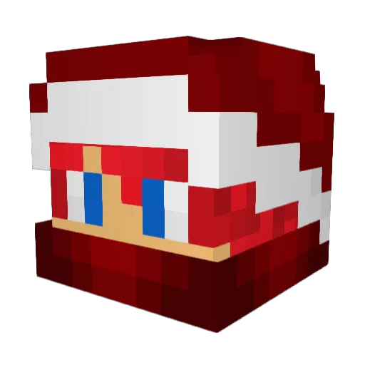 yZHardDrop_ Minecraft avatar head, 3D render