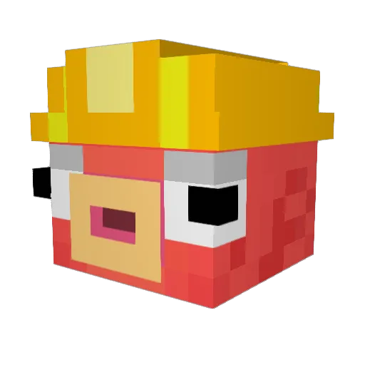yZxAwake_ Minecraft avatar head, 3D render