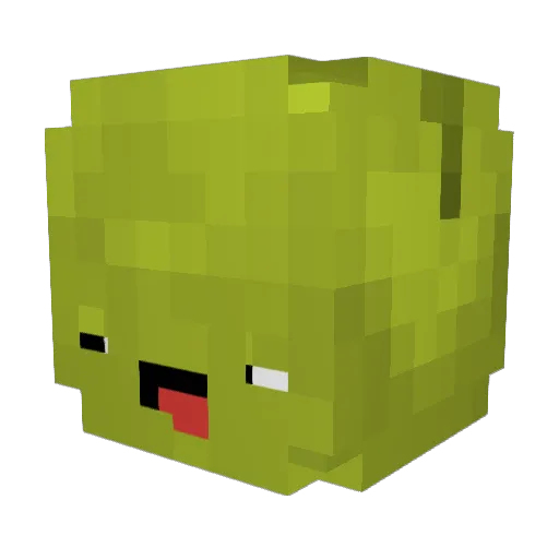 y___y Minecraft avatar head, 3D render