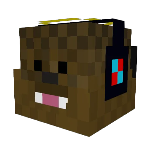y__k Minecraft avatar head, 3D render