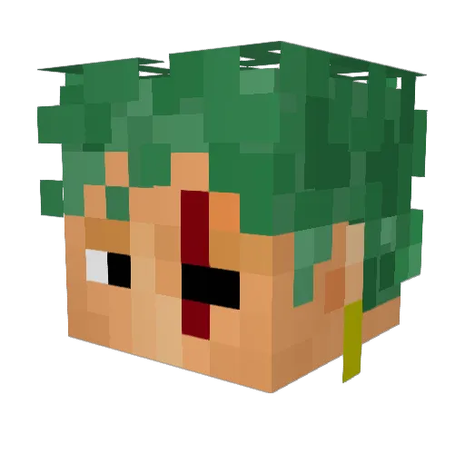 y_o_o_n Minecraft avatar head, 3D render
