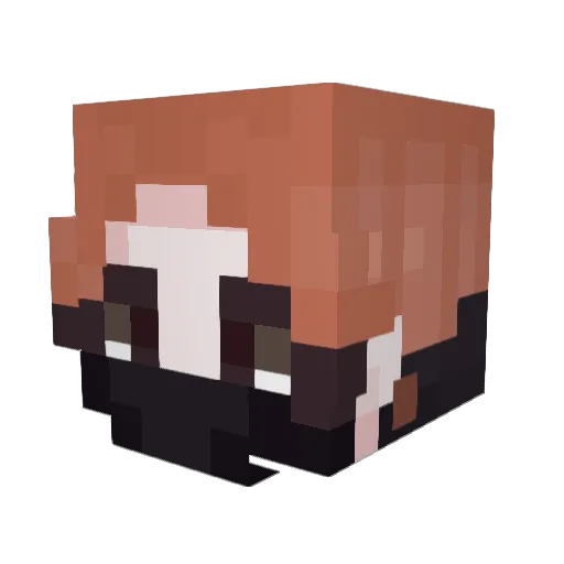 ya0sno Minecraft avatar head, 3D render