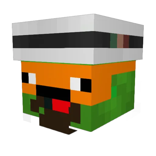 yaBANEK Minecraft avatar head, 3D render