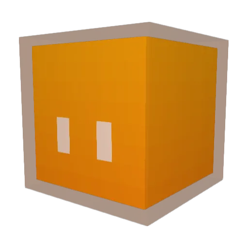 yaBOTTT Minecraft avatar head, 3D render