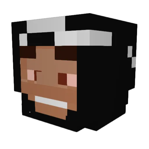 yaXestro Minecraft avatar head, 3D render
