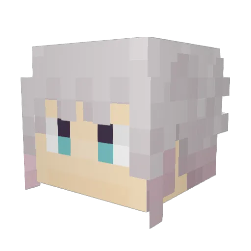 ya_ko Minecraft avatar head, 3D render