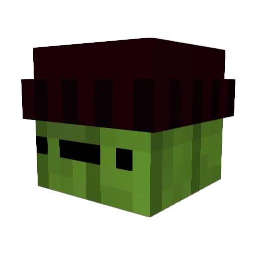 ya_sunflower Minecraft avatar head, 3D render