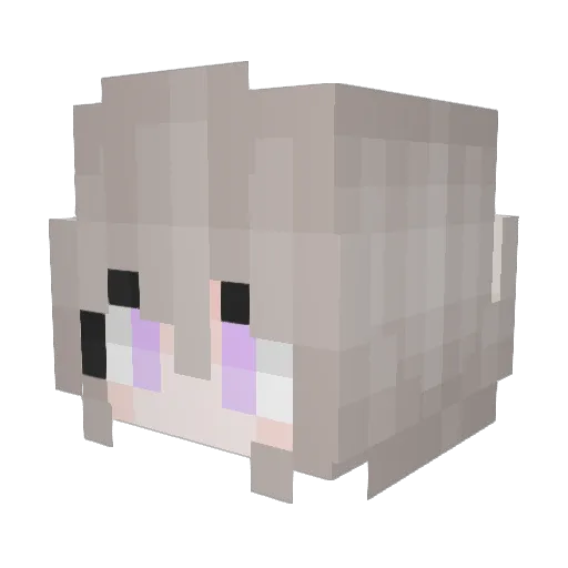 yaaazii Minecraft avatar head, 3D render