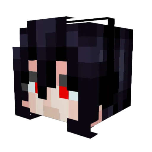 yaahyh Minecraft avatar head, 3D render