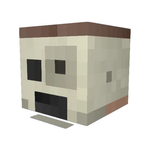 yaboi2010 Minecraft avatar head, 3D render