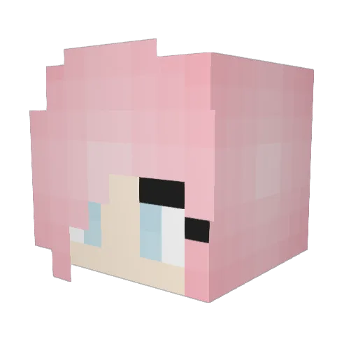 yaboiALEKS Minecraft avatar head, 3D render