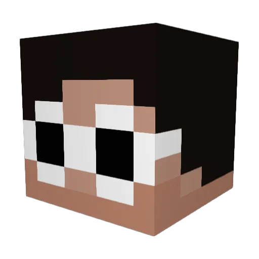 yaboiiLeeo Minecraft avatar head, 3D render