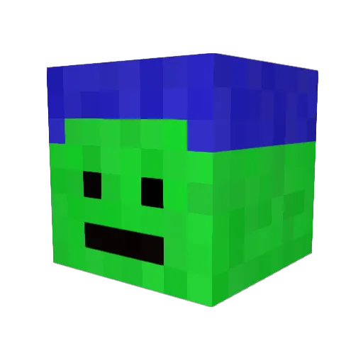 yaboti Minecraft avatar head, 3D render