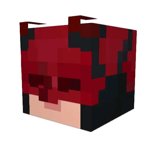 yaboya Minecraft avatar head, 3D render