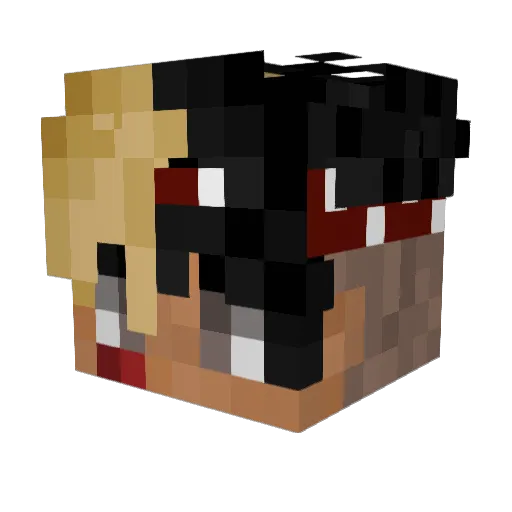 yabzez Minecraft avatar head, 3D render