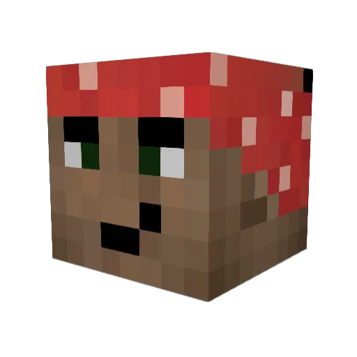 yadav Minecraft avatar head, 3D render