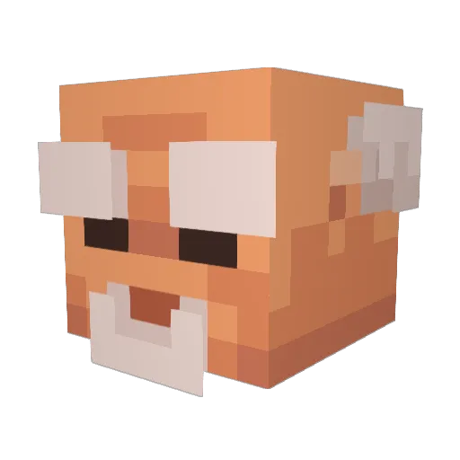 yadod Minecraft avatar head, 3D render