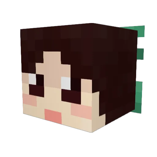 yadokari241 Minecraft avatar head, 3D render