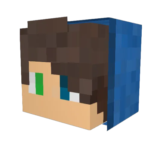 yaeken625 Minecraft avatar head, 3D render