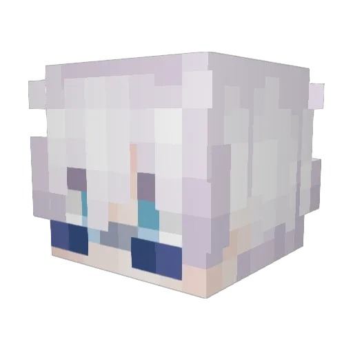 yaennsen Minecraft avatar head, 3D render