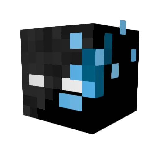 yaenu Minecraft avatar head, 3D render