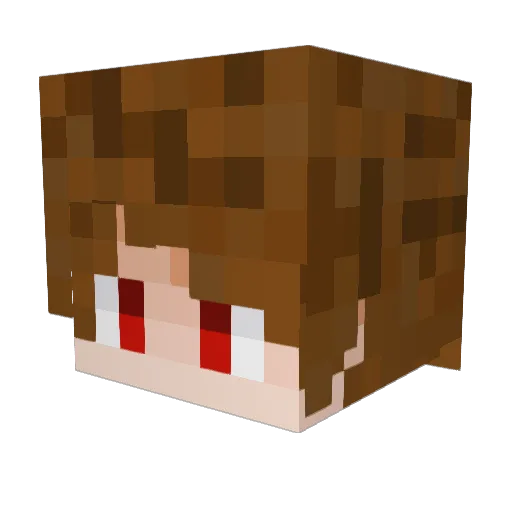 yagami_law Minecraft avatar head, 3D render