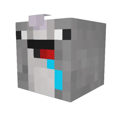 yagarcon Minecraft avatar head, 3D render