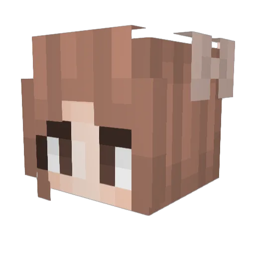 yagmurcora Minecraft avatar head, 3D render