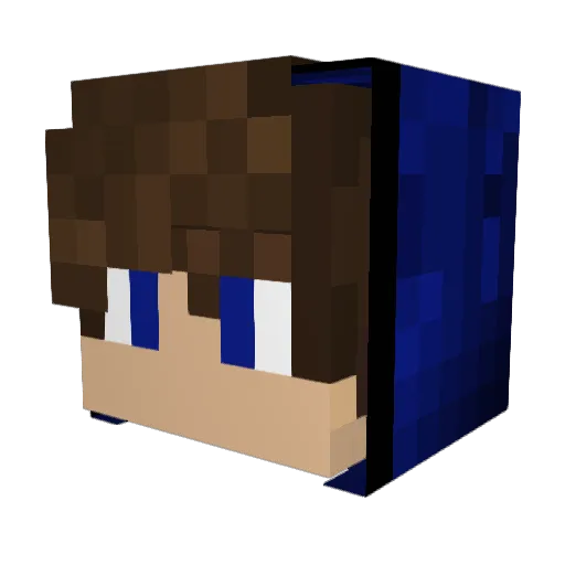 yagokof Minecraft avatar head, 3D render