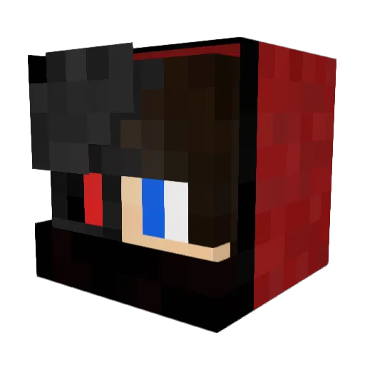 yagoolooji Minecraft avatar head, 3D render