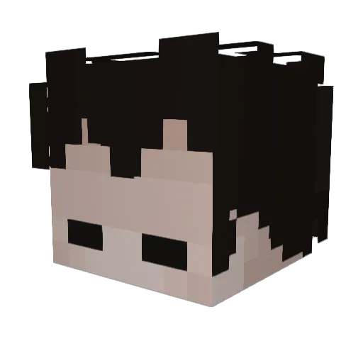 yahaba3944 Minecraft avatar head, 3D render