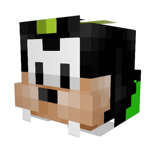 yahalulu Minecraft avatar head, 3D render