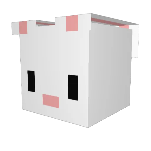 yahiagaymer Minecraft avatar head, 3D render