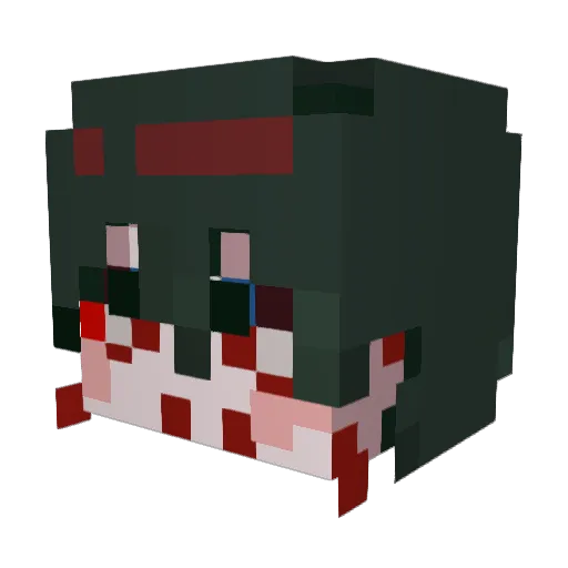 yahooway Minecraft avatar head, 3D render