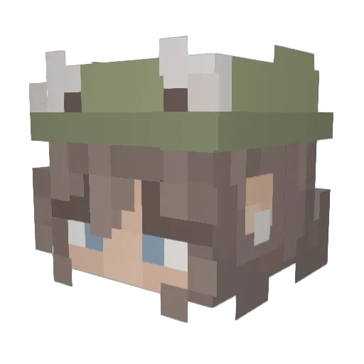 yahyah111 Minecraft avatar head, 3D render