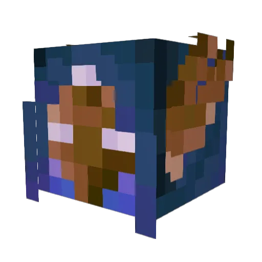 yahzer Minecraft avatar head, 3D render