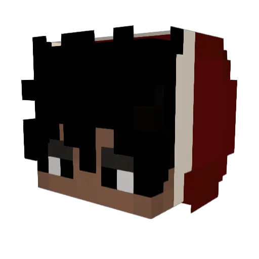yaidzn Minecraft avatar head, 3D render