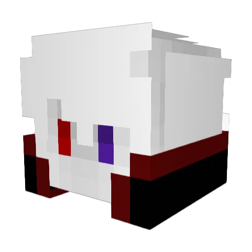 yaiiden Minecraft avatar head, 3D render