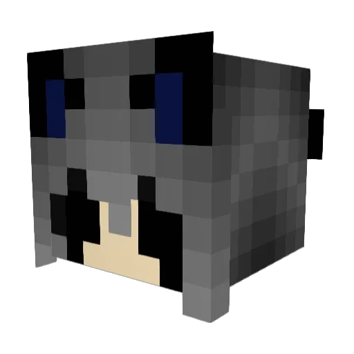 yaikira Minecraft avatar head, 3D render