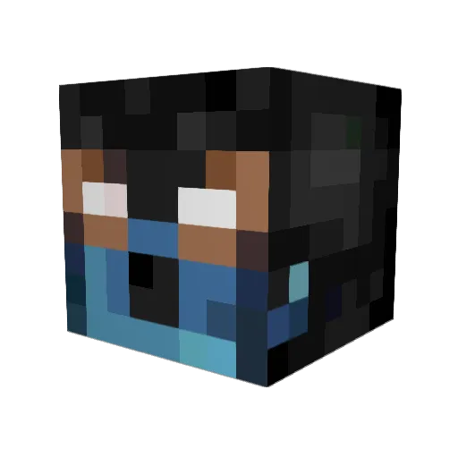 yajsanity Minecraft avatar head, 3D render