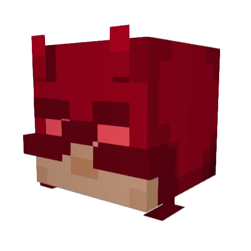 yajuicee Minecraft avatar head, 3D render