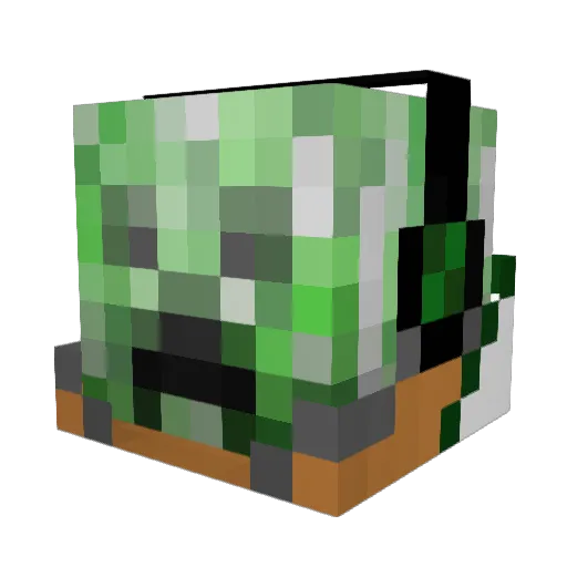 yakan3 Minecraft avatar head, 3D render