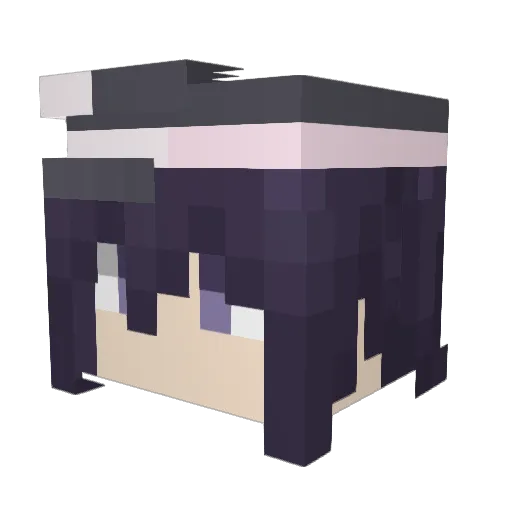 yakatsuki Minecraft avatar head, 3D render
