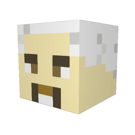yakattaq Minecraft avatar head, 3D render