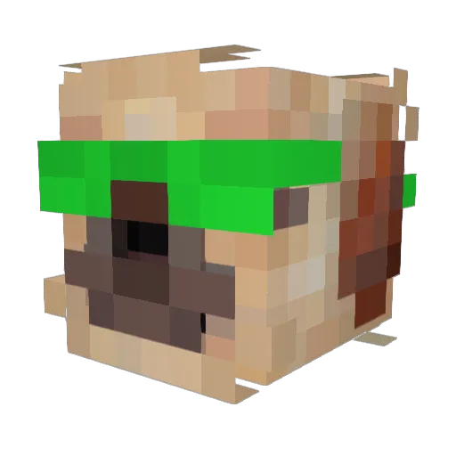yaki2310 Minecraft avatar head, 3D render
